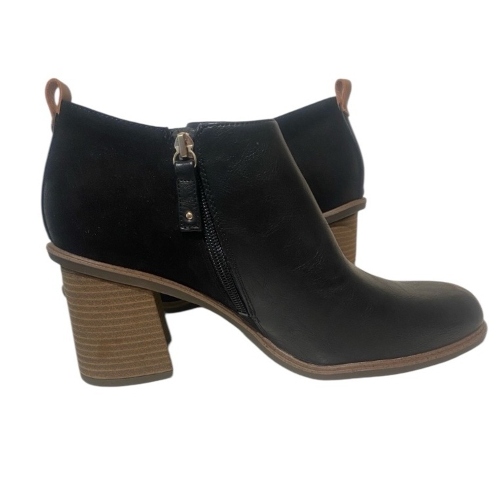 Dr. Scholl’s Women’s Black Ankle Boots Roxanne NEW size 11 wood heel comfort